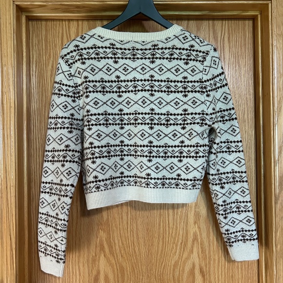 Button-Up Cropped Cardigan Sweater - Size M - Picture 4 of 4